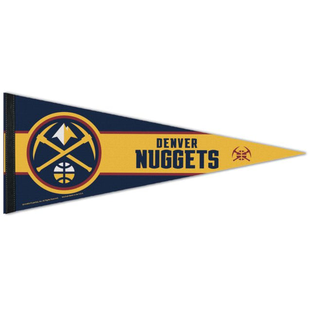 Banderín premium de los Denver Nuggets de 12" x 30"