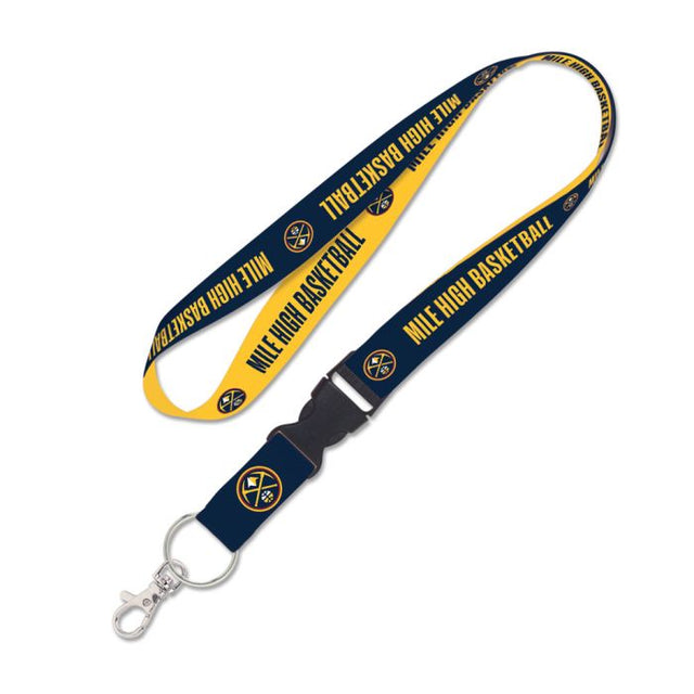 Denver Nuggets SLOGAN Lanyard w/detachable buckle 1"