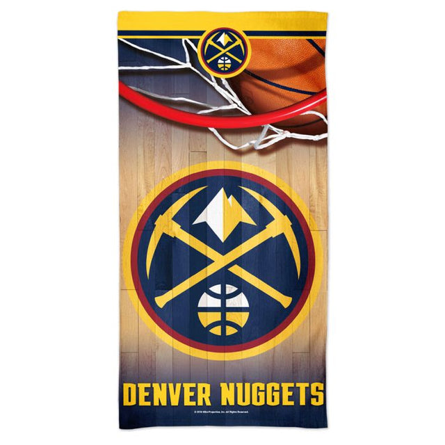 Toalla de playa Spectra de los Denver Nuggets de 30" x 60"