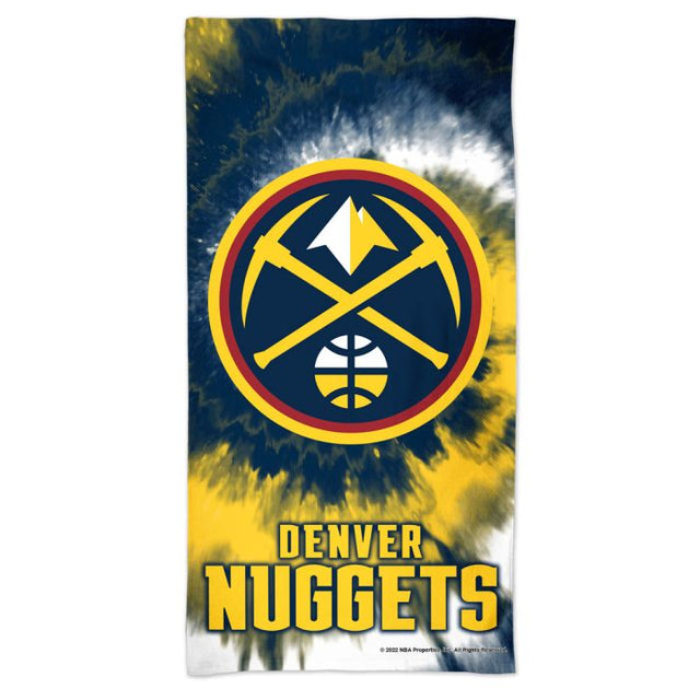 Toalla de playa Spectra de los Denver Nuggets TDYE de 30" x 60"