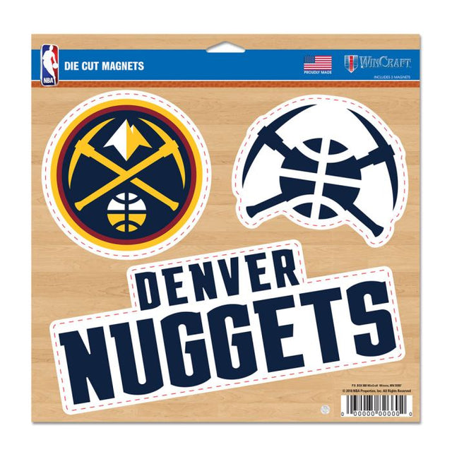 Imán de vinilo de los Denver Nuggets de 11" x 11"