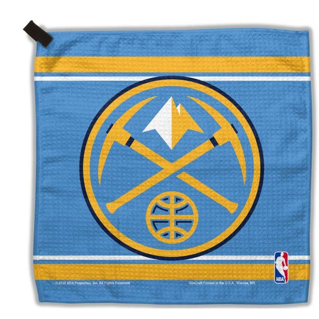 Toallas de gofres de los Denver Nuggets de 13" x 13"