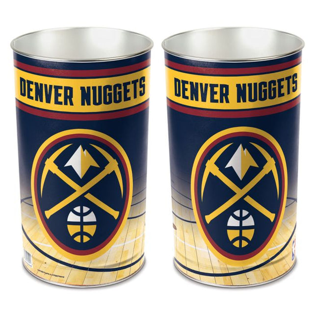 Denver Nuggets Wastebasket - tapered 15"H