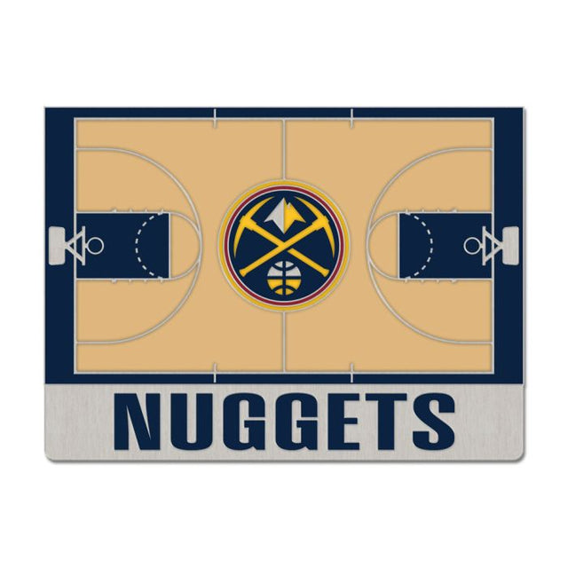 Tarjeta de joyería con pin esmaltado de colección de la cancha de los Denver Nuggets