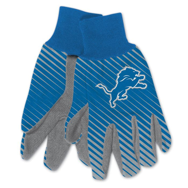 Guantes de dos tonos para adultos de los Detroit Lions