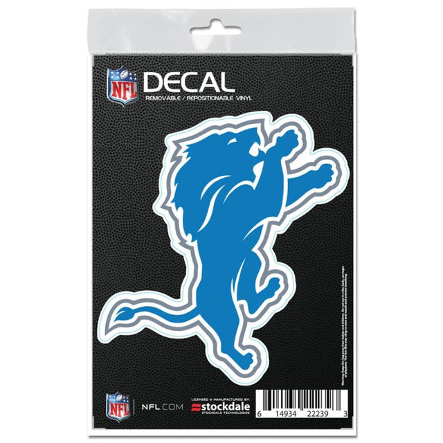 Calcomanías para todas las superficies de los Detroit Lions, 3" x 5"