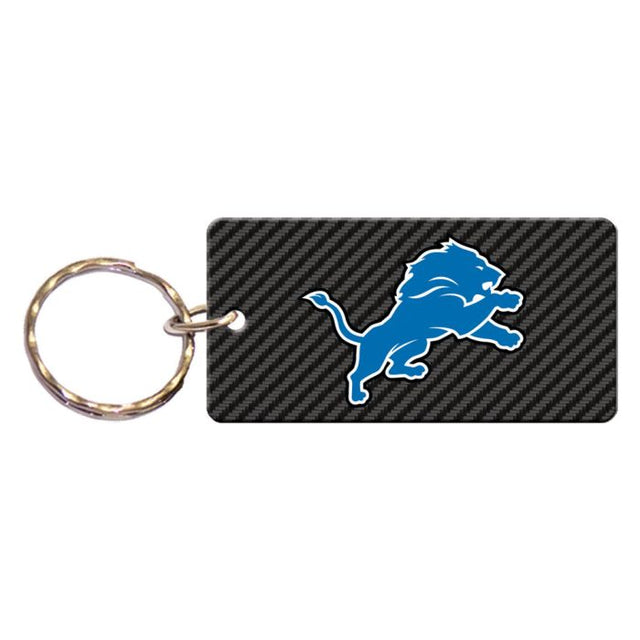 Llavero rectangular CARBON de los Detroit Lions