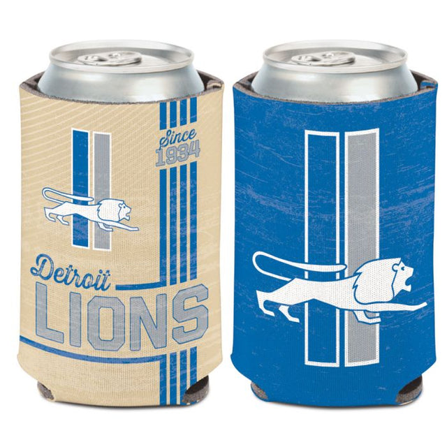 Enfriador de lata vintage con logotipo clásico de Detroit Lions, 12 oz.