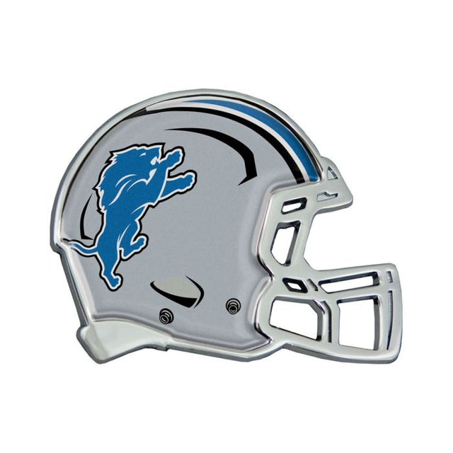 Emblema de metal cromado con forma de cúpula para casco de los Detroit Lions