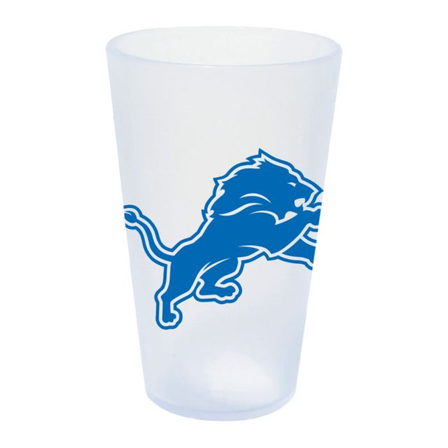 Vaso de pinta de silicona de 16 oz con forma de carámbano de los Detroit Lions