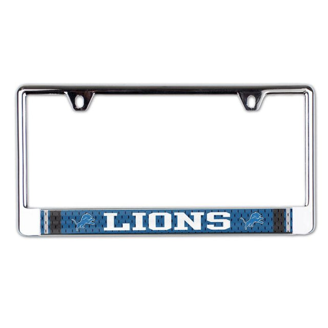 Marco para placa de matrícula de la CAMISETA de los Detroit Lions impreso en el lado B