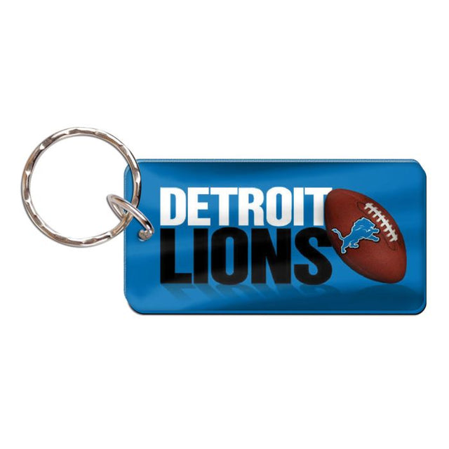 Llavero rectangular de los Detroit Lions