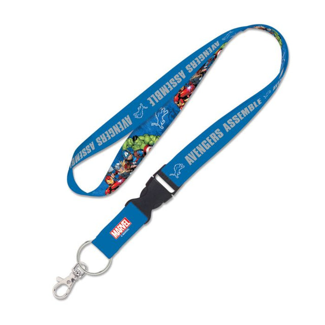 Detroit Lions / Marvel (C) 2021 Marvel Lanyard w/detachable buckle 1"