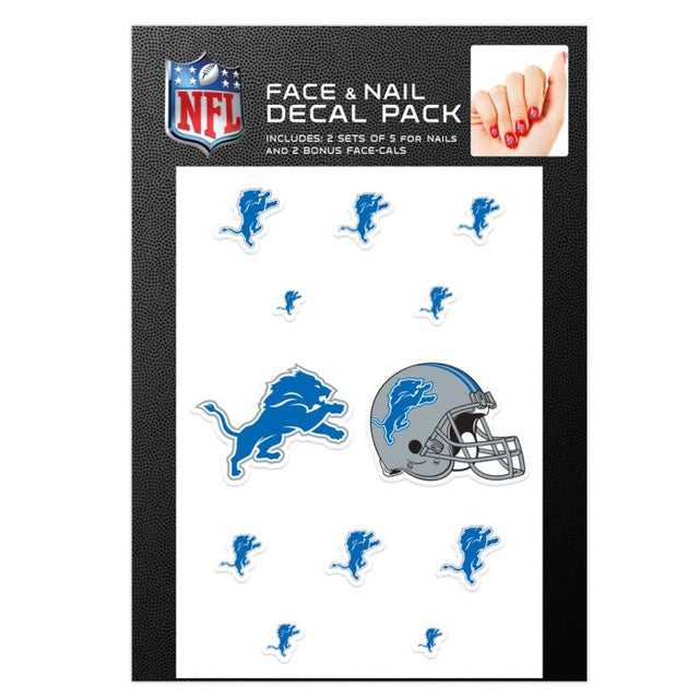 Calcomanías para uñas de los Detroit Lions