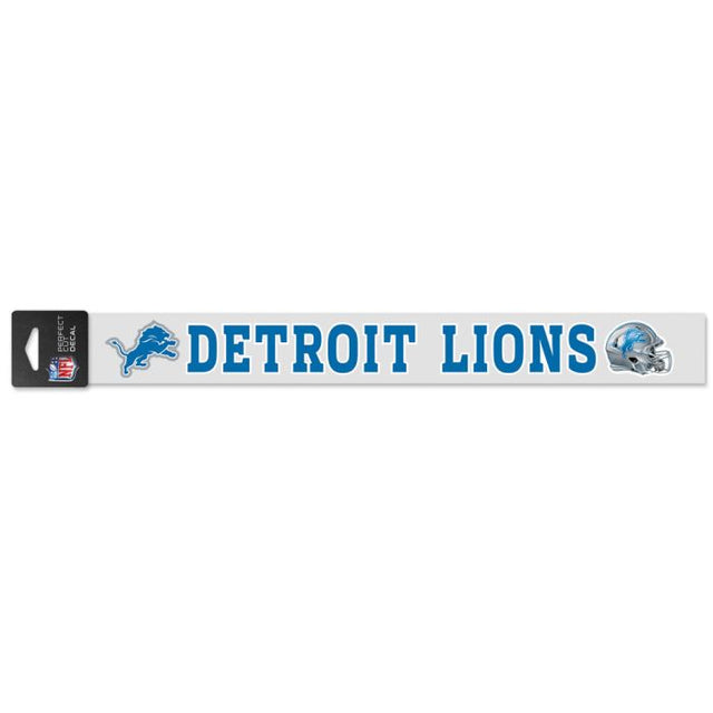 Calcomanías de corte perfecto de los Detroit Lions de 2" x 17"