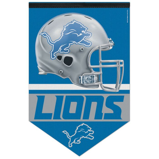 Bandera de fieltro premium de los Detroit Lions de 17" x 26"