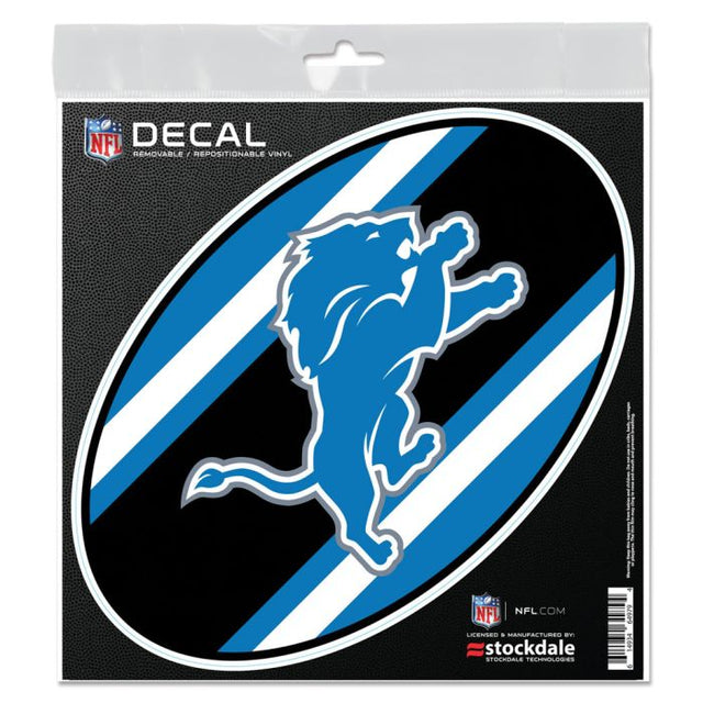 Calcomanía para todas las superficies con el logo de los Detroit Lions STRIPES de 6" x 6"