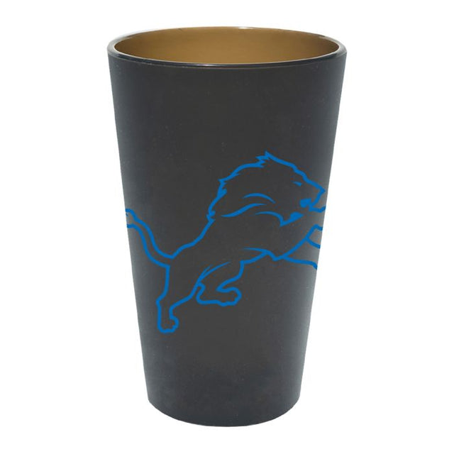 Vaso de pinta de silicona de 16 oz con diseño de los Detroit Lions Smoke