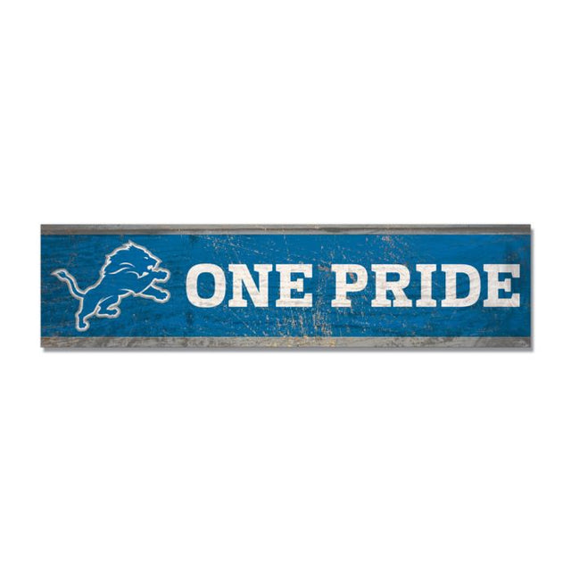 Detroit Lions Wooden Magnet 1.5" X 6"