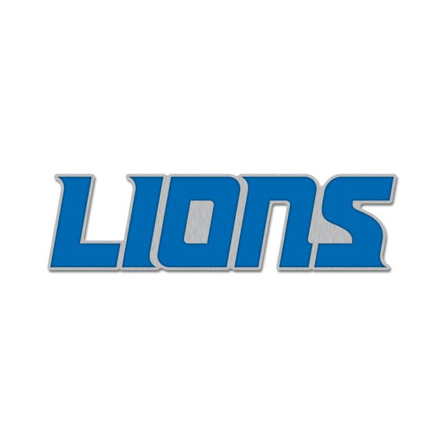 Detroit Lions wordmark Collector Enamel Pin Jewelry Card