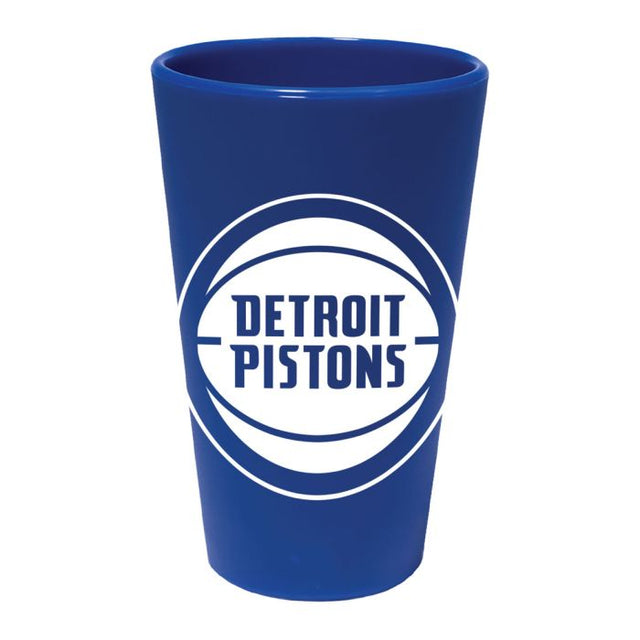 Detroit Pistons Color 16 oz Silicone Pint Glass