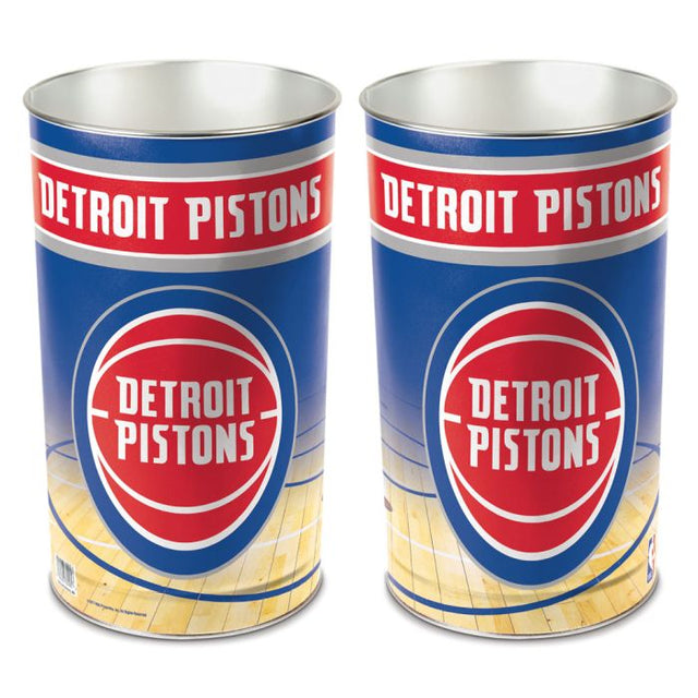 Detroit Pistons Wastebasket - tapered 15"H