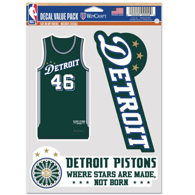 Detroit Pistons city Multi Use 3 fan pack