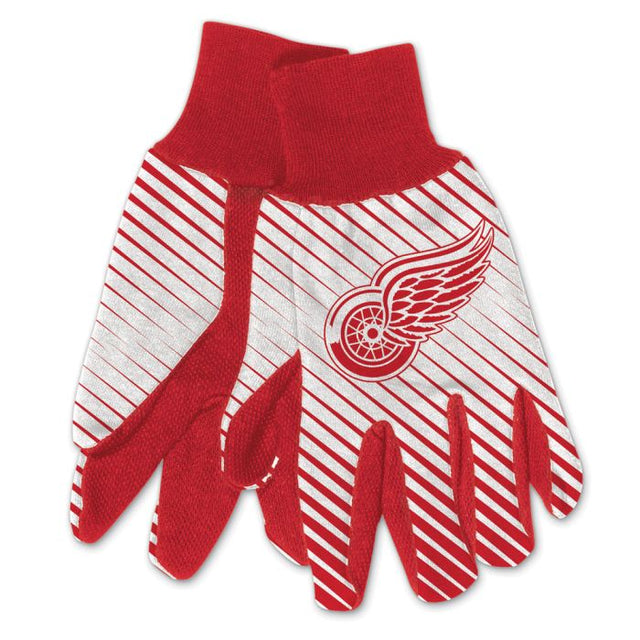 Detroit Red Wings Adult Two Tone Gloves