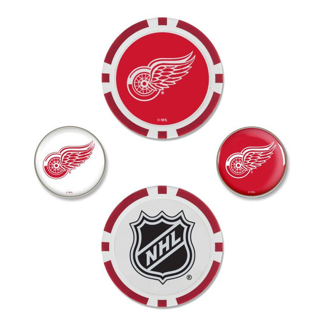 Juego de cuatro marcadores de pelota de los Detroit Red Wings