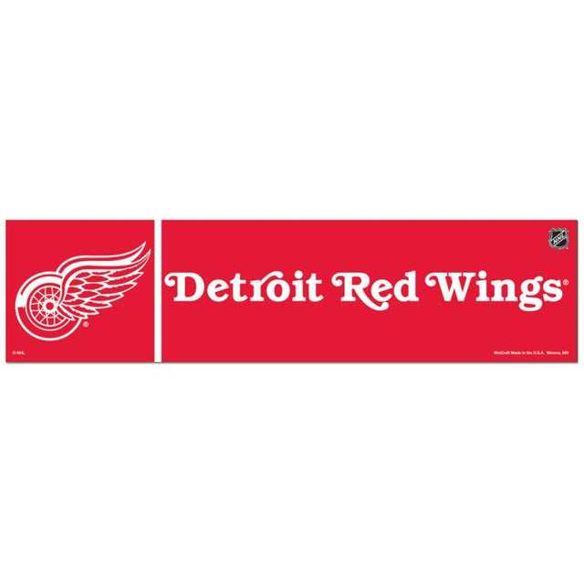 Detroit Red Wings Bumper Strip 3" x 12"