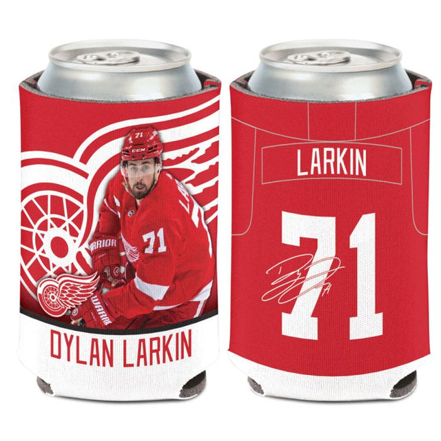 Enfriador de latas Detroit Red Wings de 12 onzas Dylan Larkin