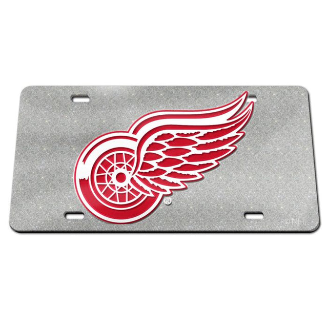 Detroit Red Wings GLITTER Specialty Acrylic License Plate