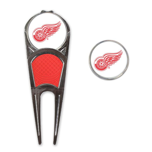 Combo de herramienta/marcador de golf/clip en forma de H de los Detroit Red Wings*