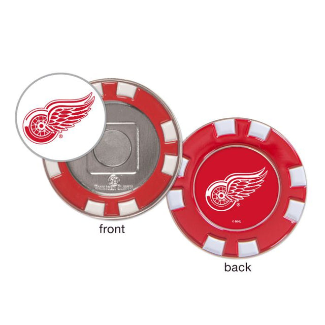 Marcador de fichas de póquer de golf de los Detroit Red Wings