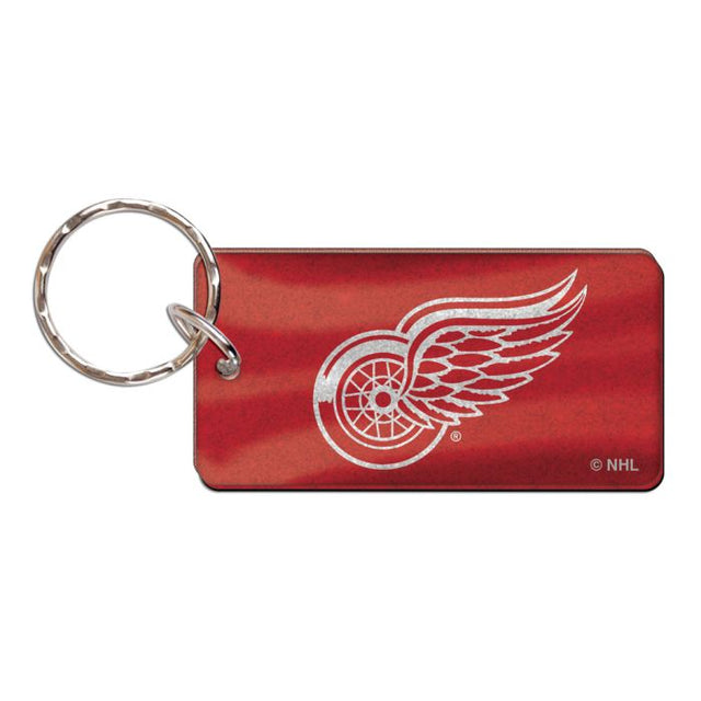 Llavero rectangular de los Detroit Red Wings