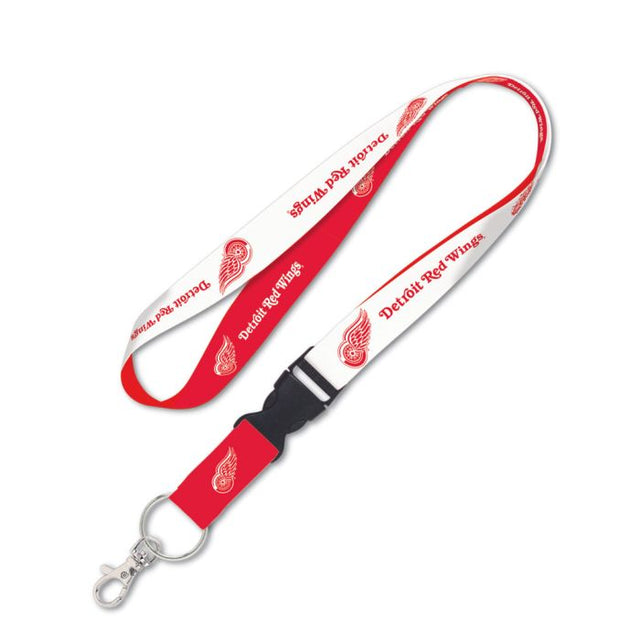 Detroit Red Wings Lanyard w/detachable buckle 1"