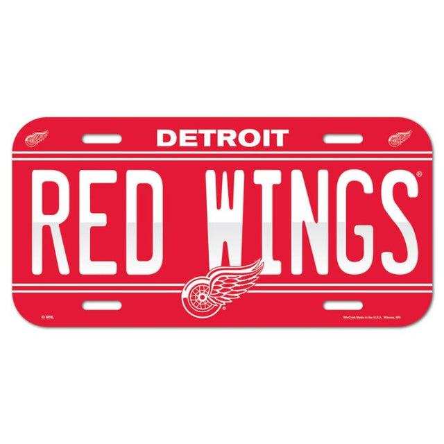 Detroit Red Wings License Plate