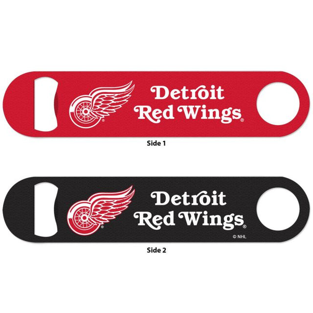 Abridor de botellas de metal de 2 lados de Detroit Red Wings