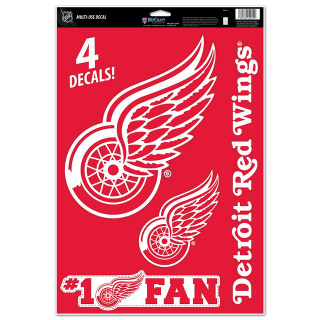 Detroit Red Wings Multi-Use Decal 11" x 17"