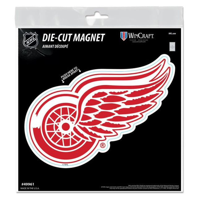 Imanes para exteriores de Detroit Red Wings de 6" x 6"