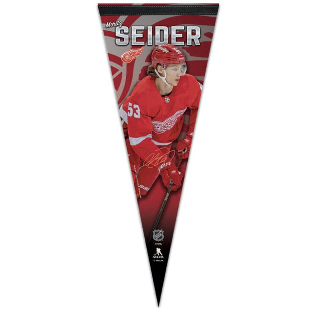 Detroit Red Wings Premium Pennant 12" x 30" Moritz Seider