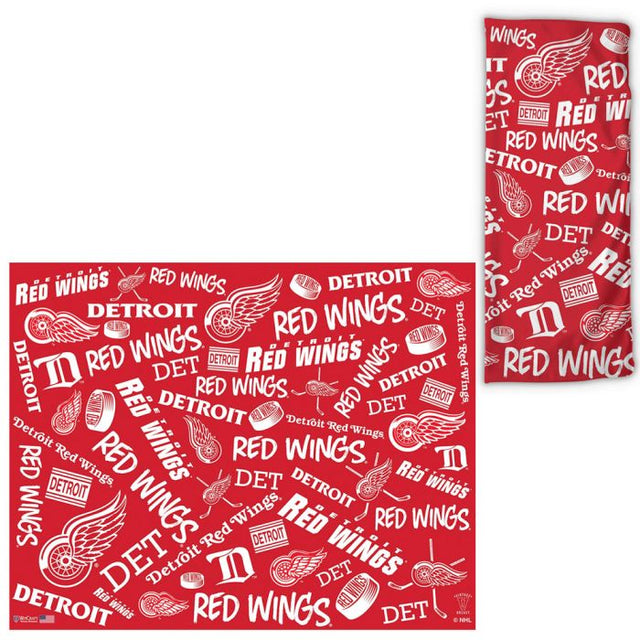 Envolturas para fanáticos con estampados dispersos de los Detroit Red Wings