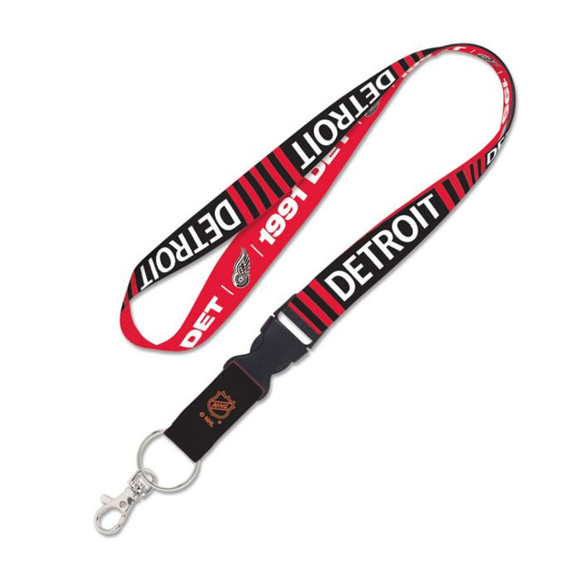 Detroit Red Wings Special Edition Lanyard w/detachable buckle 1"