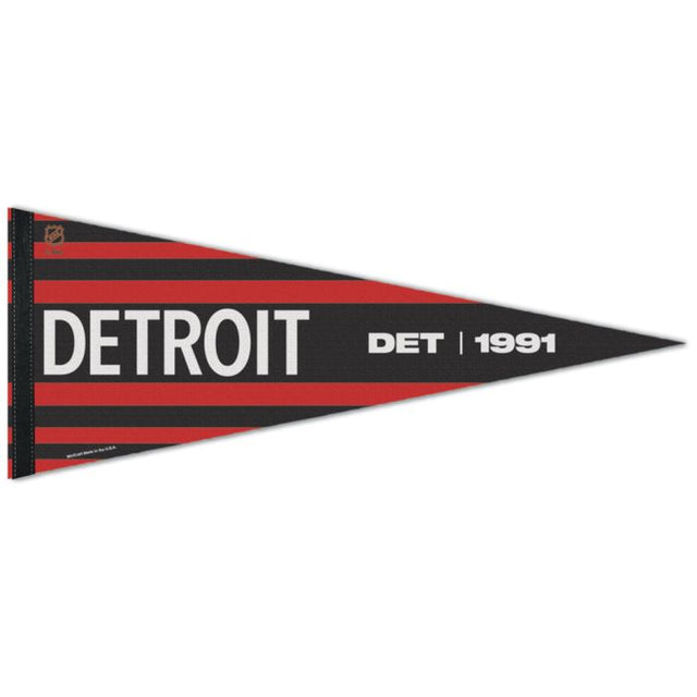 Banderín de edición especial de los Detroit Red Wings de 12" x 30"