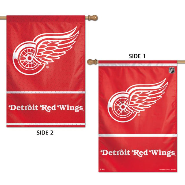 Bandera vertical de los Detroit Red Wings de 2 lados, 28" x 40"