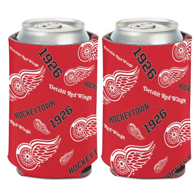 Enfriador de lata con logo de Detroit Red Wings, 12 oz.