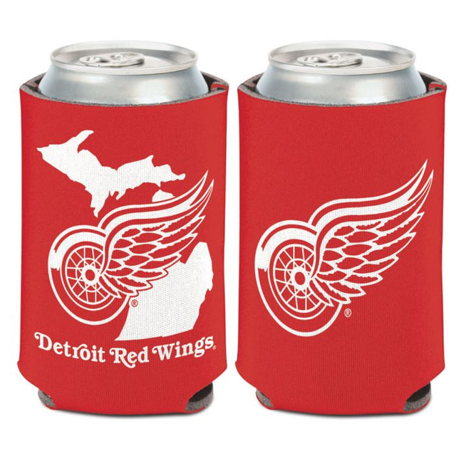 Enfriador de lata estatal Detroit Red Wings de 12 oz.