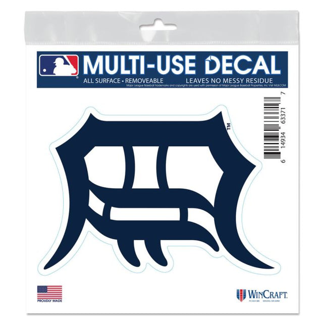 Detroit Tigers All Surface Decal 6" x 6"