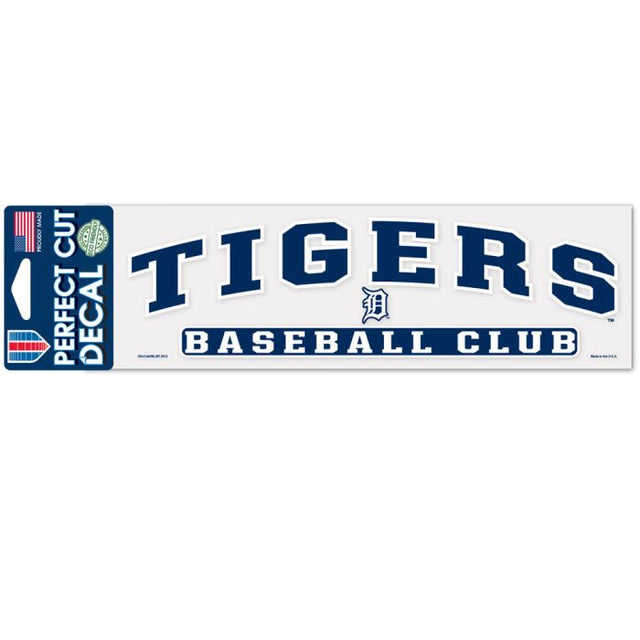 Detroit Tigers Arched Perfect Cut Decals 3" x 10"