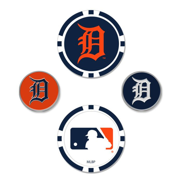 Juego de cuatro marcadores de pelota de los Detroit Tigers